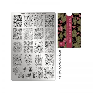 Moyra - Piastra Stamping Plate n.063 - Baroque Garden