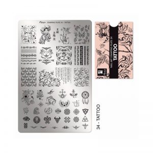 Moyra - Piastra Stamping Plate n.034 - Tattoo